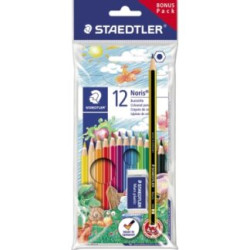 施德樓 Noris Club 12色A.B.S木顏色筆(優惠裝) STAEDTLER 61 SET6 NORIS COLOURED PENCILS | STAEDTLER