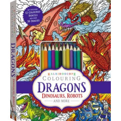 Kaleidoscope Colouring Dragons Dinosaurs, Robots ＆ More | Hinkler Books