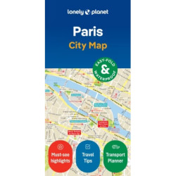 Paris City Map 2e(Lonely Planet Travel Guide)